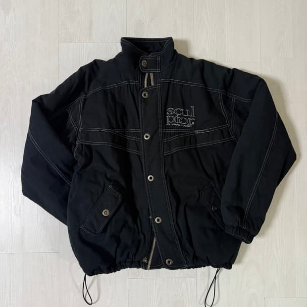 스컬프터 누빔 집업 자켓