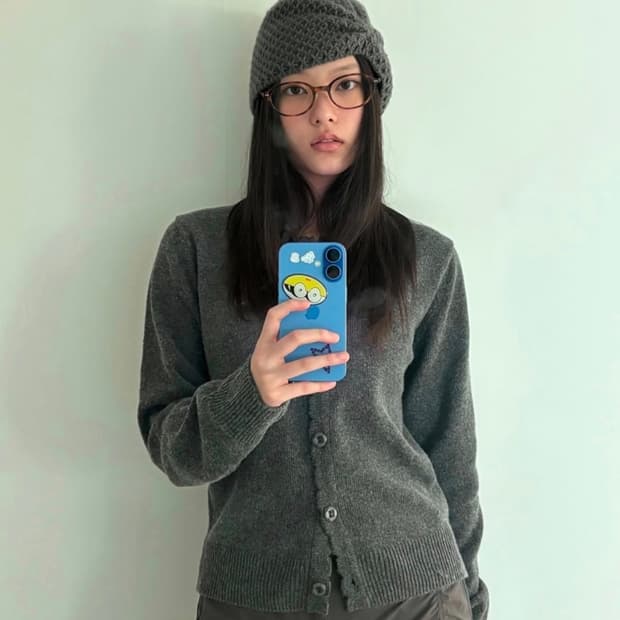 코이세이오 리본 비니(브라운)