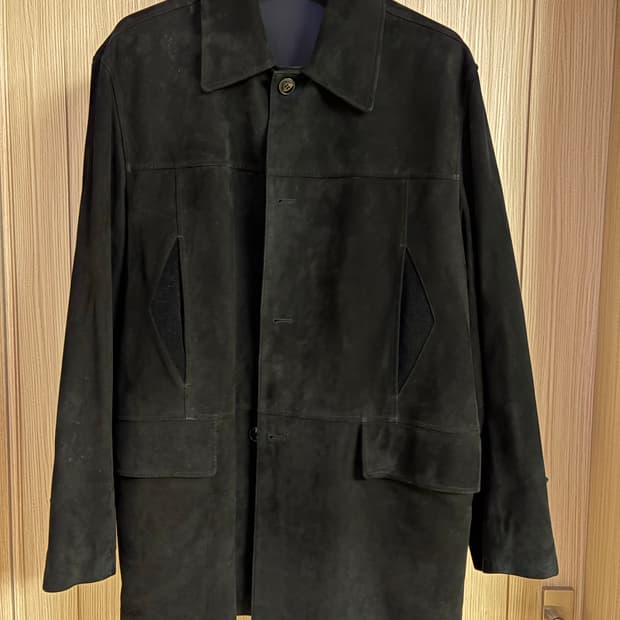 이얼즈어고 고트 스킨 레더 카코트