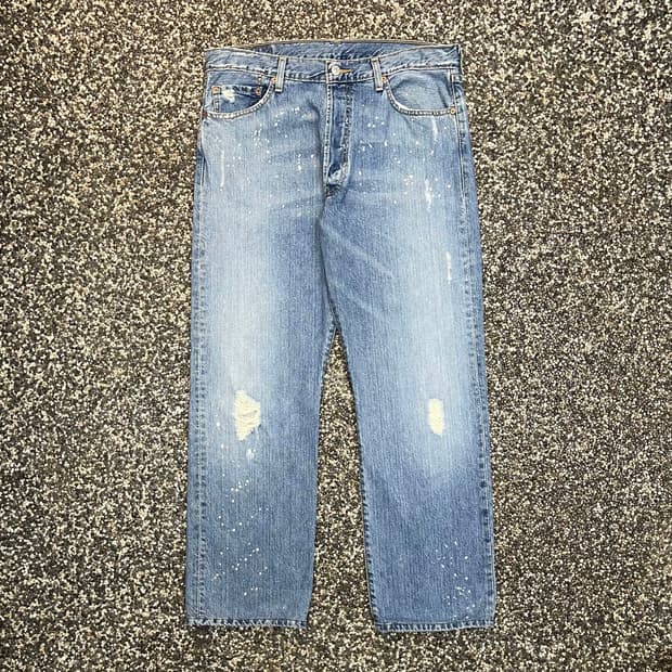 00s 리바이스 501 페인팅 데님 (36)