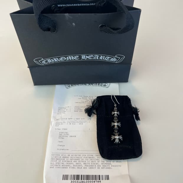 크롬하츠 3 CH PLUS 드롭 이어링