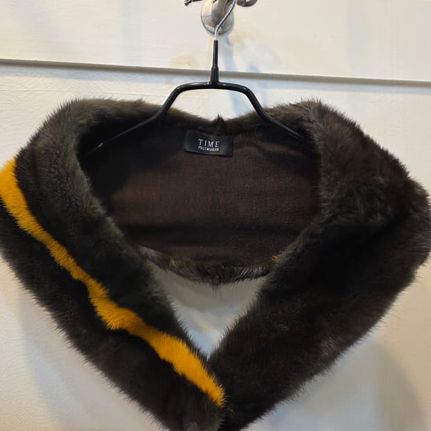 TIME  밍크 퍼 숄