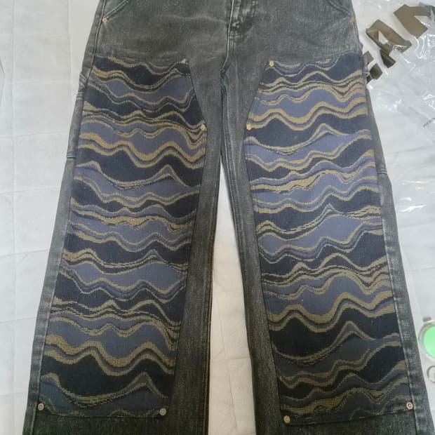 [M] 앤더슨벨 에스닉 카펜터 팬츠 블랙