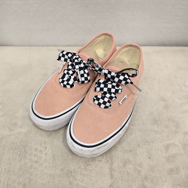 반스 키높이 어센틱 핑크 스니커즈 230