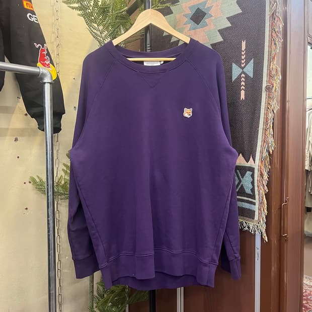 메종키츠네 폭스 헤드 패치 맨투맨 #csz763