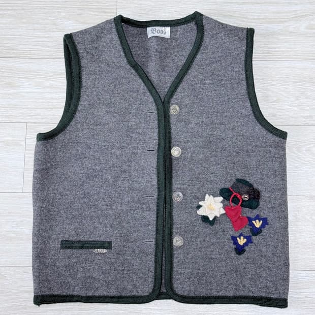 오스트리아 Boos 트라흐텐(Trachten) 울 베스트 / 티롤베스트