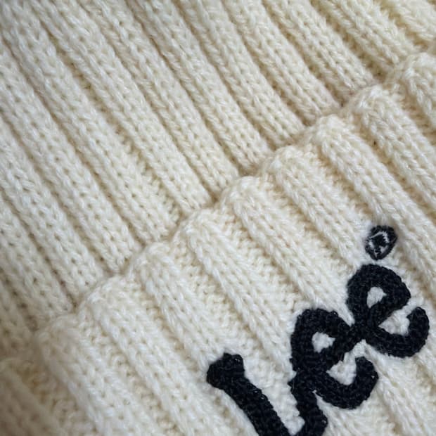 니트 숏 비니 아이보리 Lee