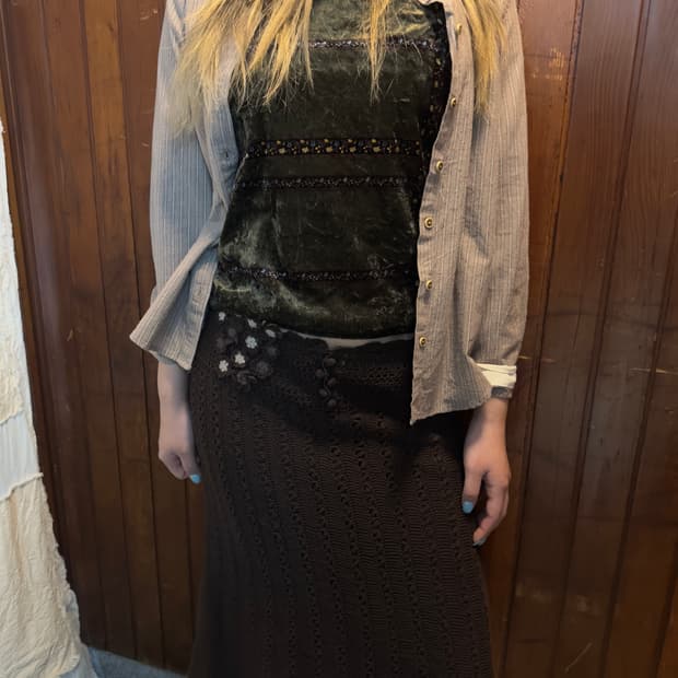 i.n.e velvet sleeveless