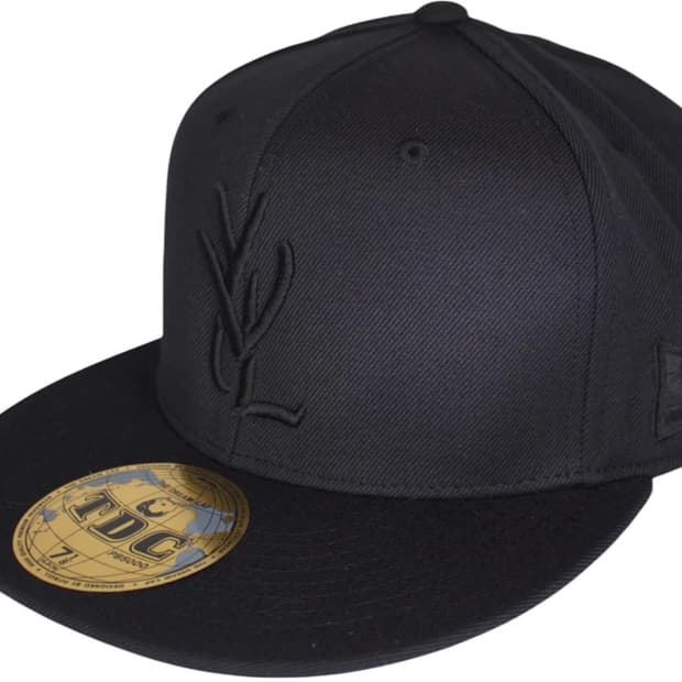 YVL cap   7 7/8 black on black