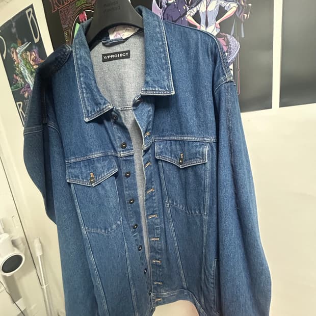 와이프로젝트 판넬 데님 자켓 XL