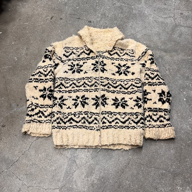 60‘s 코위찬 핸드메이드 스웨터