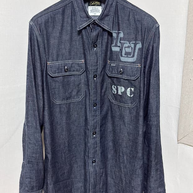 콜림보 ZZ-0307 힐헤드 워크셔츠: 인디고 / L