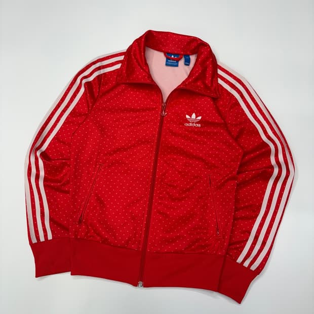 Adidas 아디다스 오리지널스 파이어버드 도트 트랙탑 레드 져지