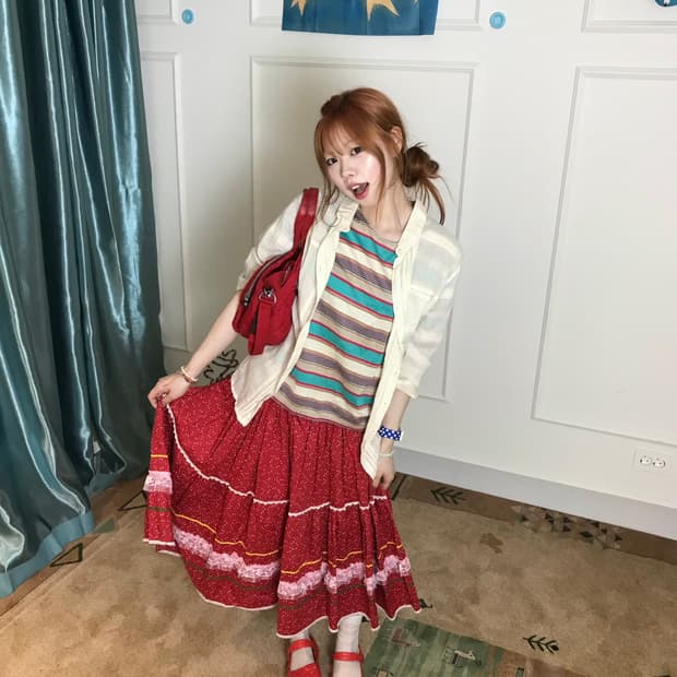 팝☆ 톡톡 튀는 코디🍰 완전 딸기 소녀~ ~ 코디셋🍓