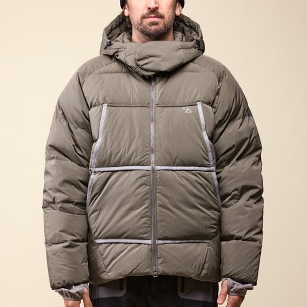 산산기어 테이프드 푸퍼 자켓 베이지 3사이즈