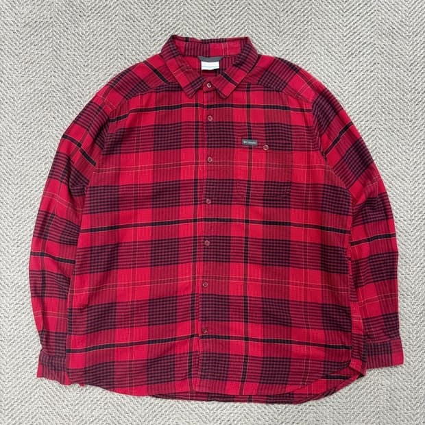 컬럼비아 플란넬 체크셔츠 v1346