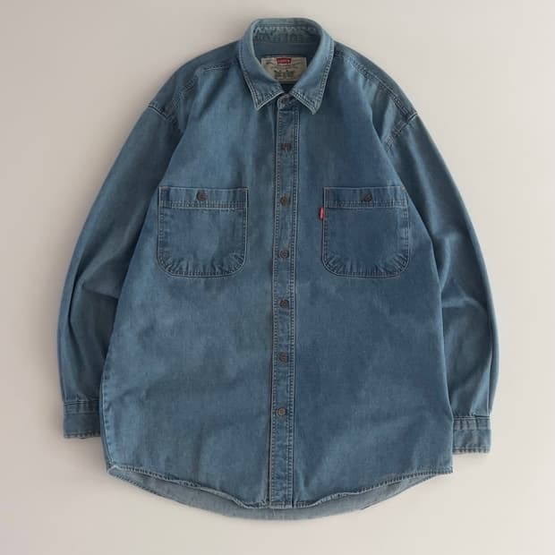 리바이스 투포켓 데님셔츠 M