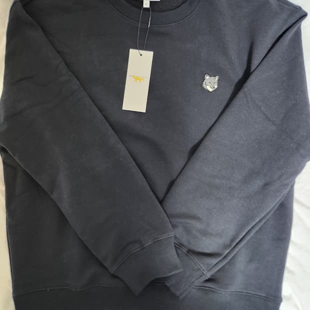 메종키츠네 블랙 맨투맨 XL