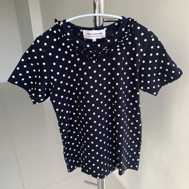 Comme des garcons girl 꼼데가르송 걸 도트 티셔츠