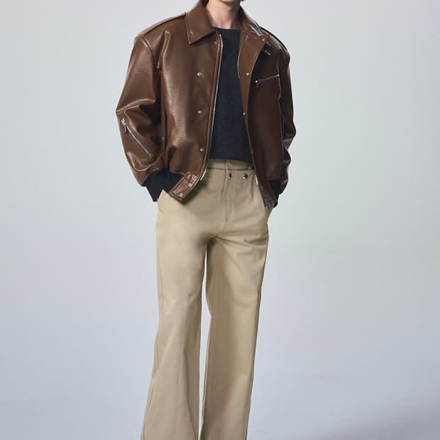 시스템옴므 파리컬렉션 레더 점퍼 팝니다 솔리드옴므 타임옴므 우영미