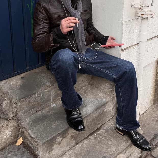 dolce & gabbana leather jacket-XL