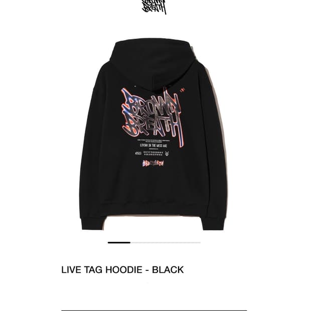 Brown Breath 브라운 브레스 후드티 (라이브 태그 후드)