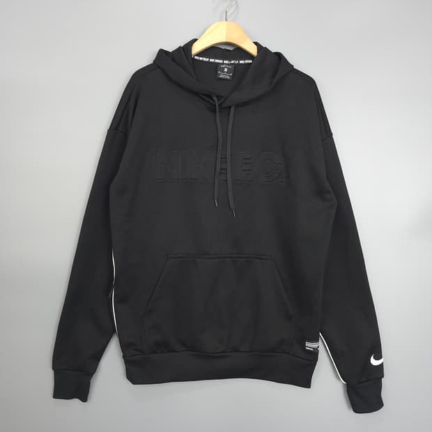 남성용 나이키 NIKE F.C. 드라이핏 로고 후드티 블랙 M