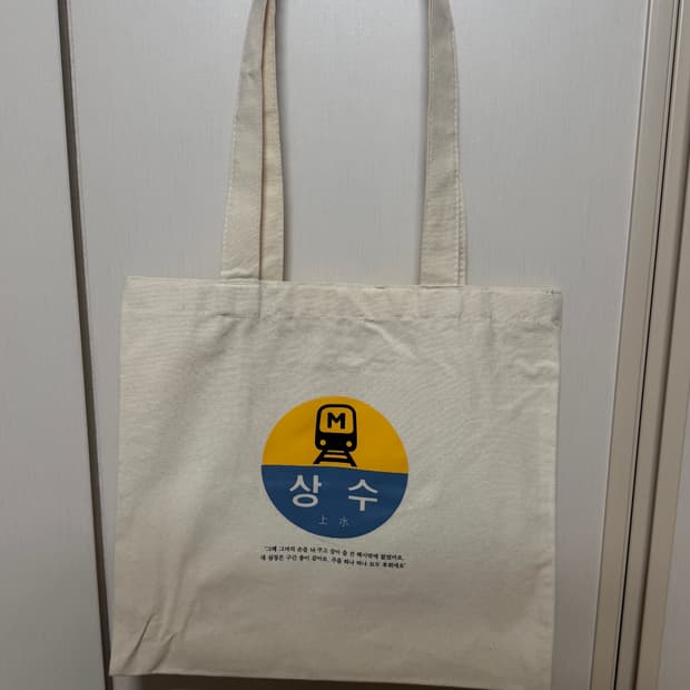 검정치마 상수역 에코백