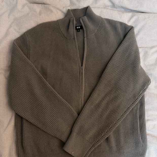 유니클로 니트집업 XL