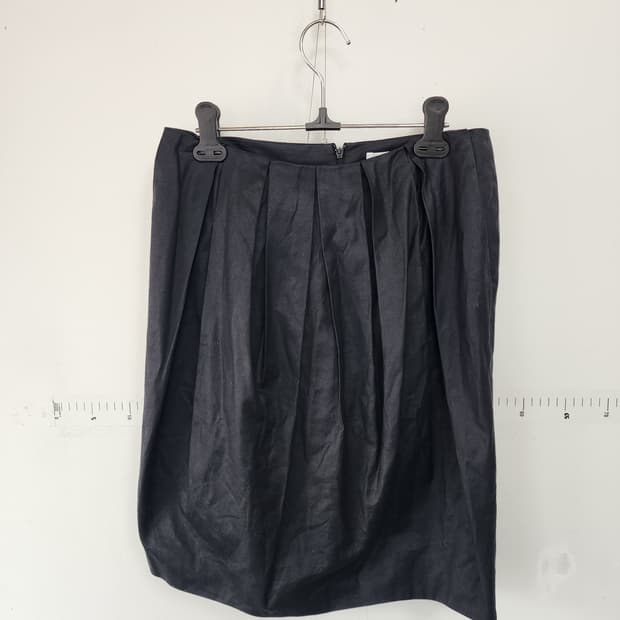 끌로에 블랙 미디 스커트