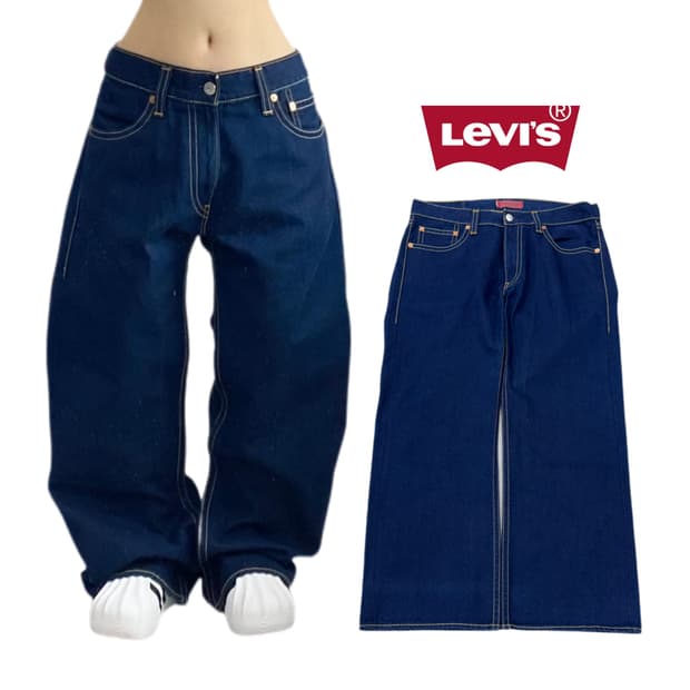 리바이스 리얼루즈 새깅 와이드 데님팬츠