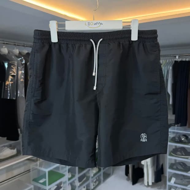 [정품] 브루넬로 쿠치넬리 이탈리아 메이드 나일론 쇼츠 팬츠 L