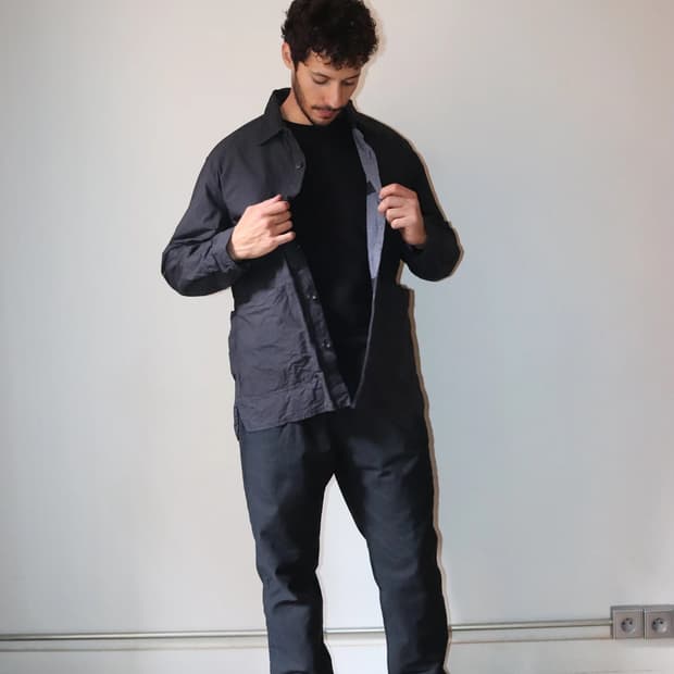 사쥬 드 크레 코튼 트윌 셔츠 재킷 M