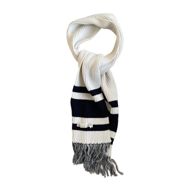 [os] 꼼데가르송 간류 머플러 화이트