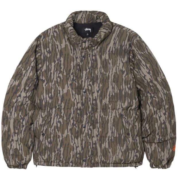 스투시 모시 오크 다운 퍼퍼 자켓 카모