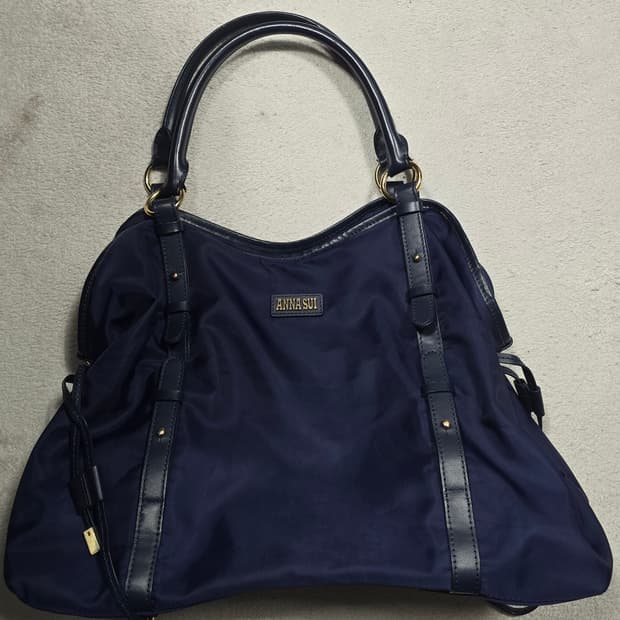 Anna Sui 안나수이 Y2k 네이비 숄더백