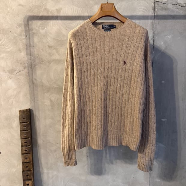 폴로 랄프로렌 램스울 케이블 니트 100~105
