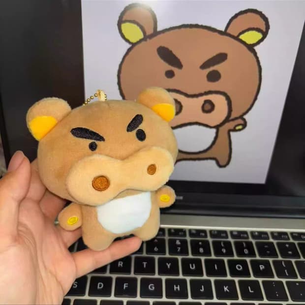 부리부리몬 리락쿠마 짱구 인형 키링 가방인형