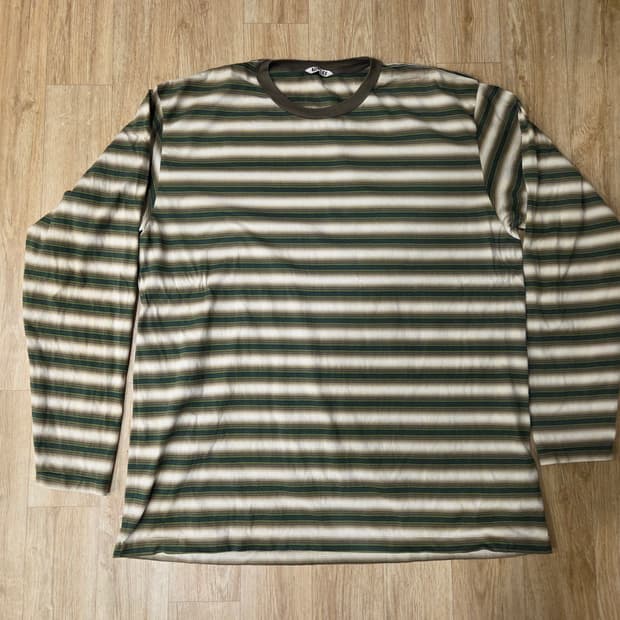 오라리 auralee GRADIENT STRIPE 티셔츠