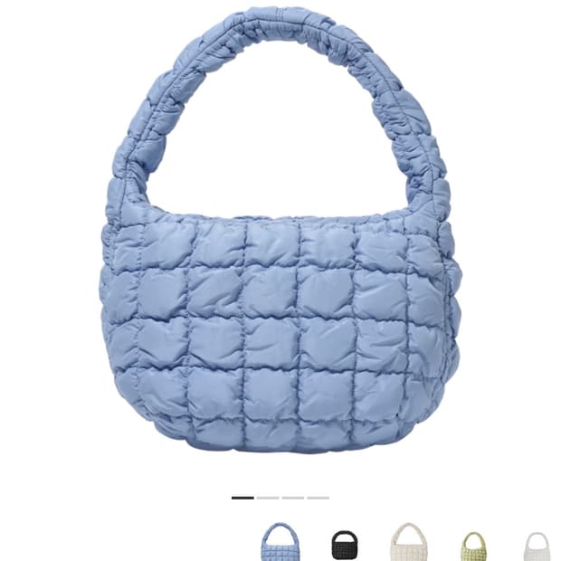 코스 퀄티드 미니백 라이트블루