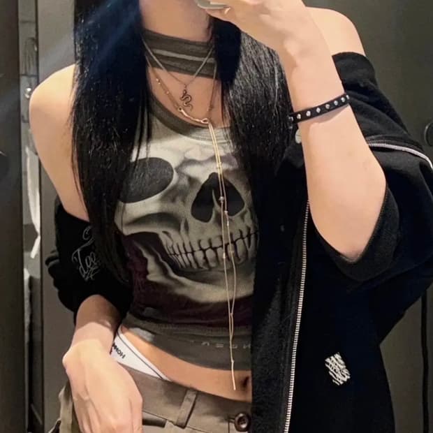오토링거 ottolinger skull 슬리브리스 나시
