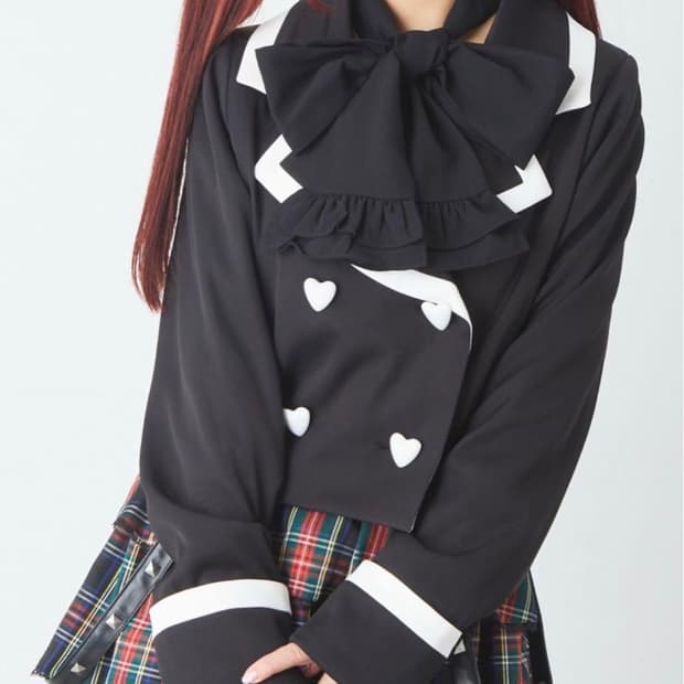 jamie 제이미에에누케 하트버튼자켓 지뢰계 양산형