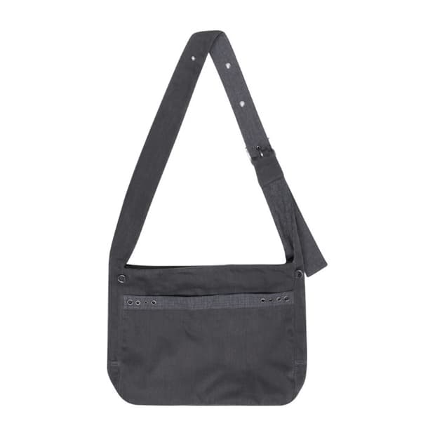 코이세이오 스트라이프 포인트 크로스 백 차콜