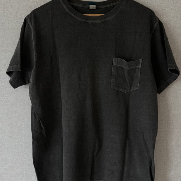 [L]Good on Pigment dye T-shirt.grey
