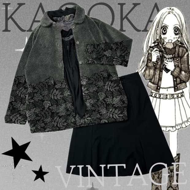 🖤슈슈룬 쇼콜라 지뢰계 자켓 코디세트🖤플리스 블라우스 고스로리 