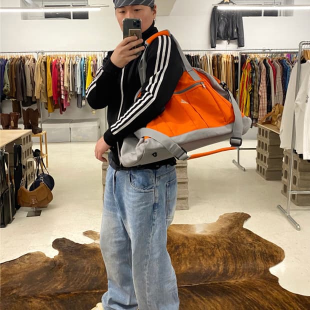 90~00's ADIDAS 'God Bless You' bag