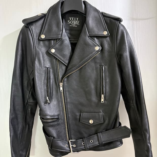 imvely 리얼 카우 바이커 레더자켓 55사이즈