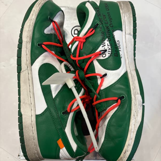 오프화이트 나이키 덩크 그린 