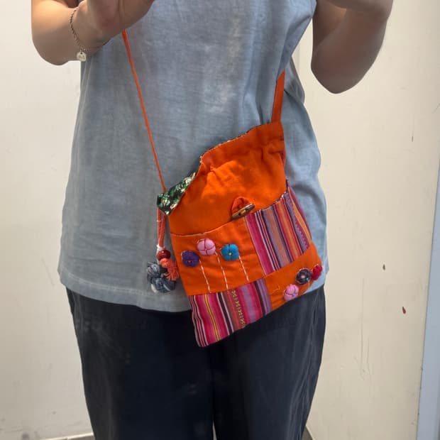 Japanese vintage Bag 모리걸 플라워 크로스백