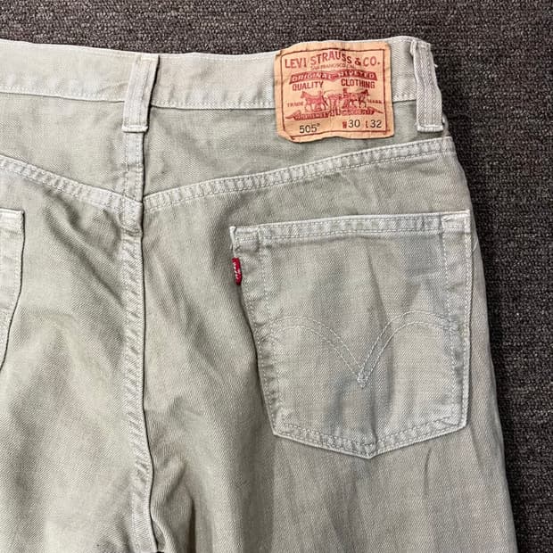 리바이스 505 베이지 데님 팬츠